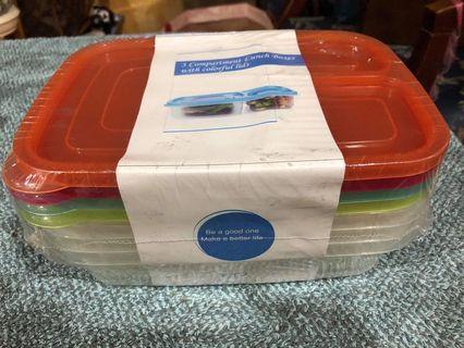 3 Compartment Lunch Boxes