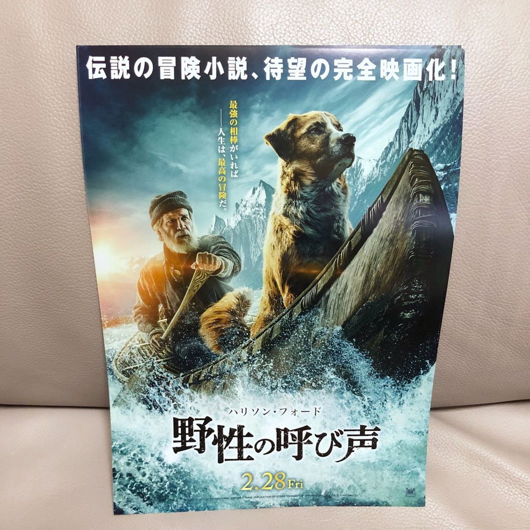 最新 電影 極地守護犬 The Call Of The Wild 日本宣傳dm 興趣及遊戲 古董收藏 收藏品及紀念品 明星週邊 Carousell