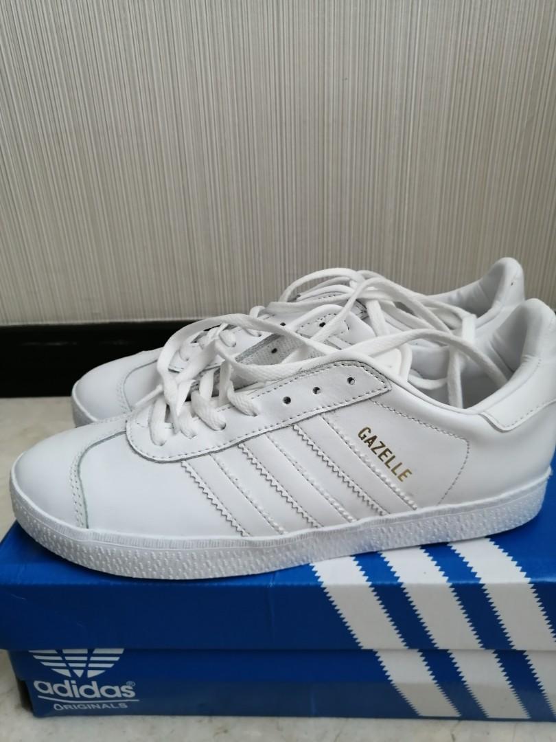 Adidas gazelle full white shop