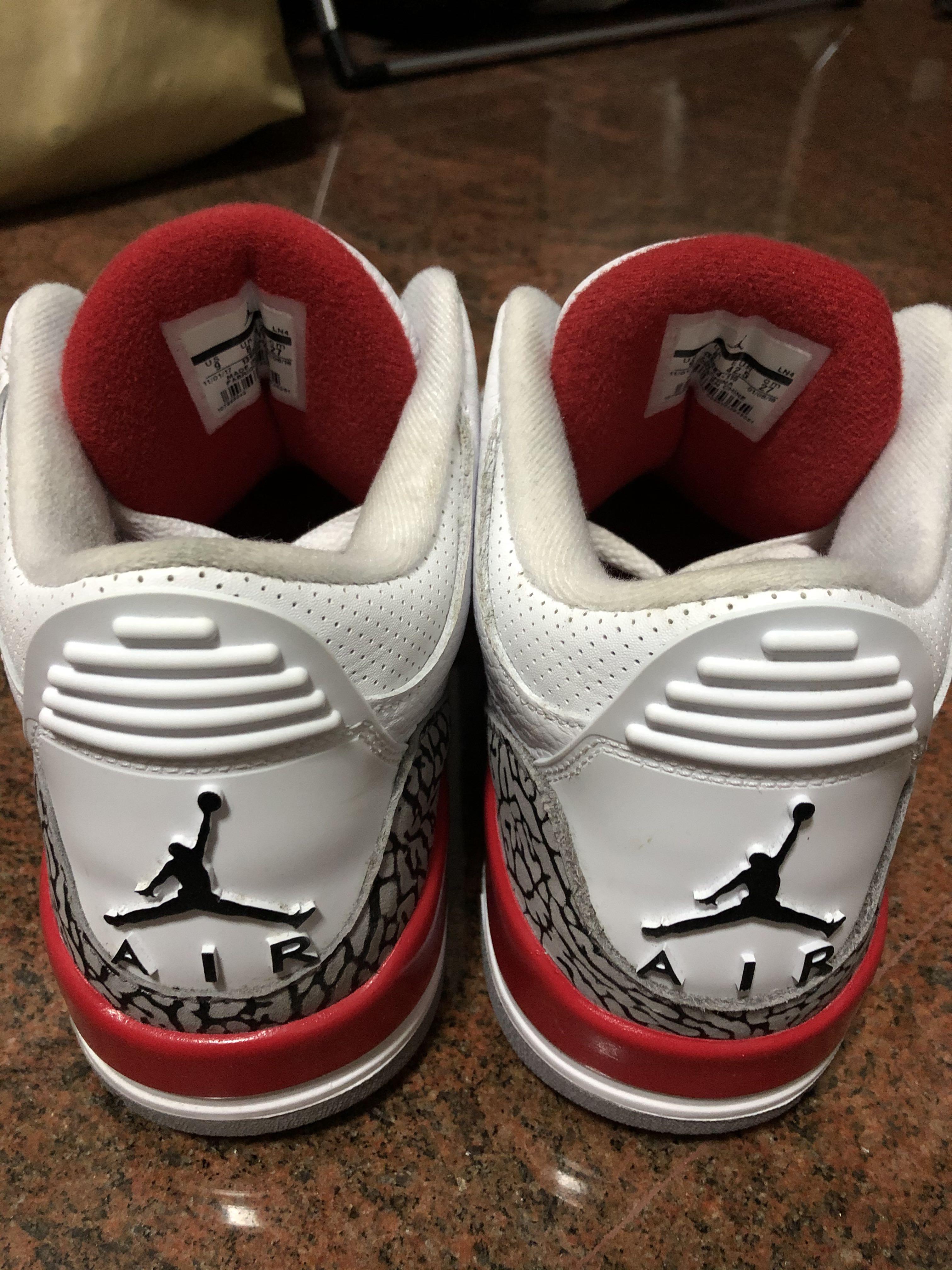 Air Jordan 3 Katrina Black Cement, Men's Fashion, Footwear, Sneakers on ...