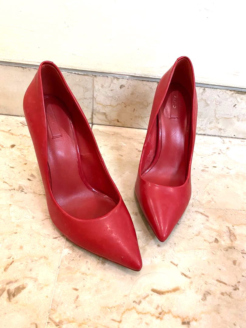 Aldo Red stiletto heels Women s Fashion Footwear Heels on Carousell