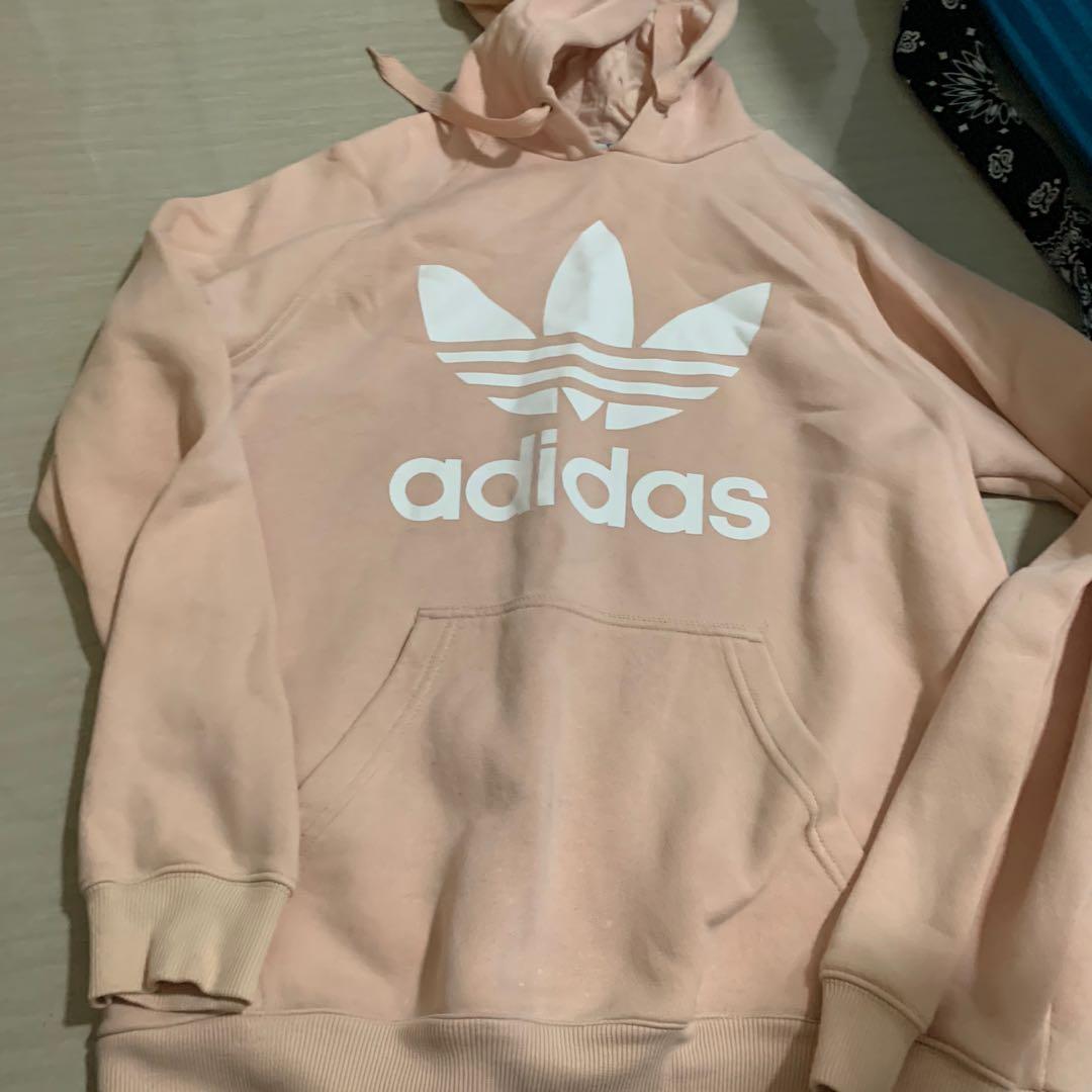 baby pink adidas hoodie