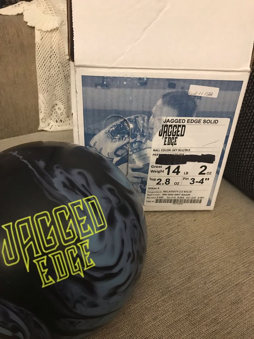 Brunswick Jagged Edge Solid Bowling Ball Sports Sports Games Equipment On Carousell
