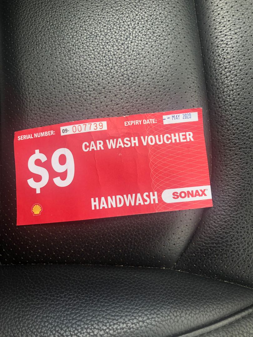 Car wash 9 vouchers, Tickets & Vouchers, Vouchers on Carousell