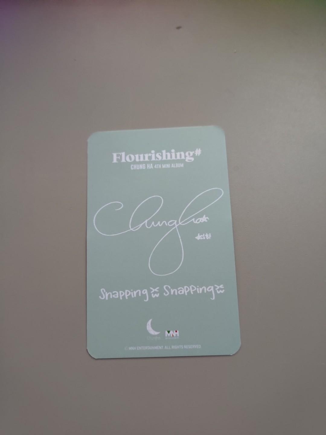 Chungha Flourishing Photocard Hobbies Toys Memorabilia