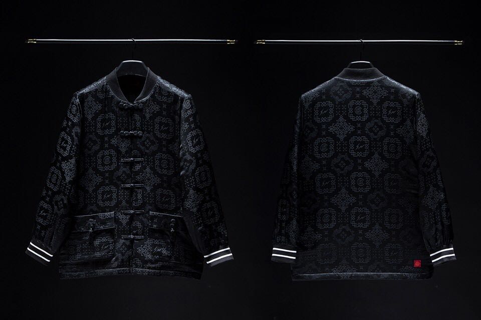 Clot x Fragment Design Black Silk Jacket L size, Men's Fashion