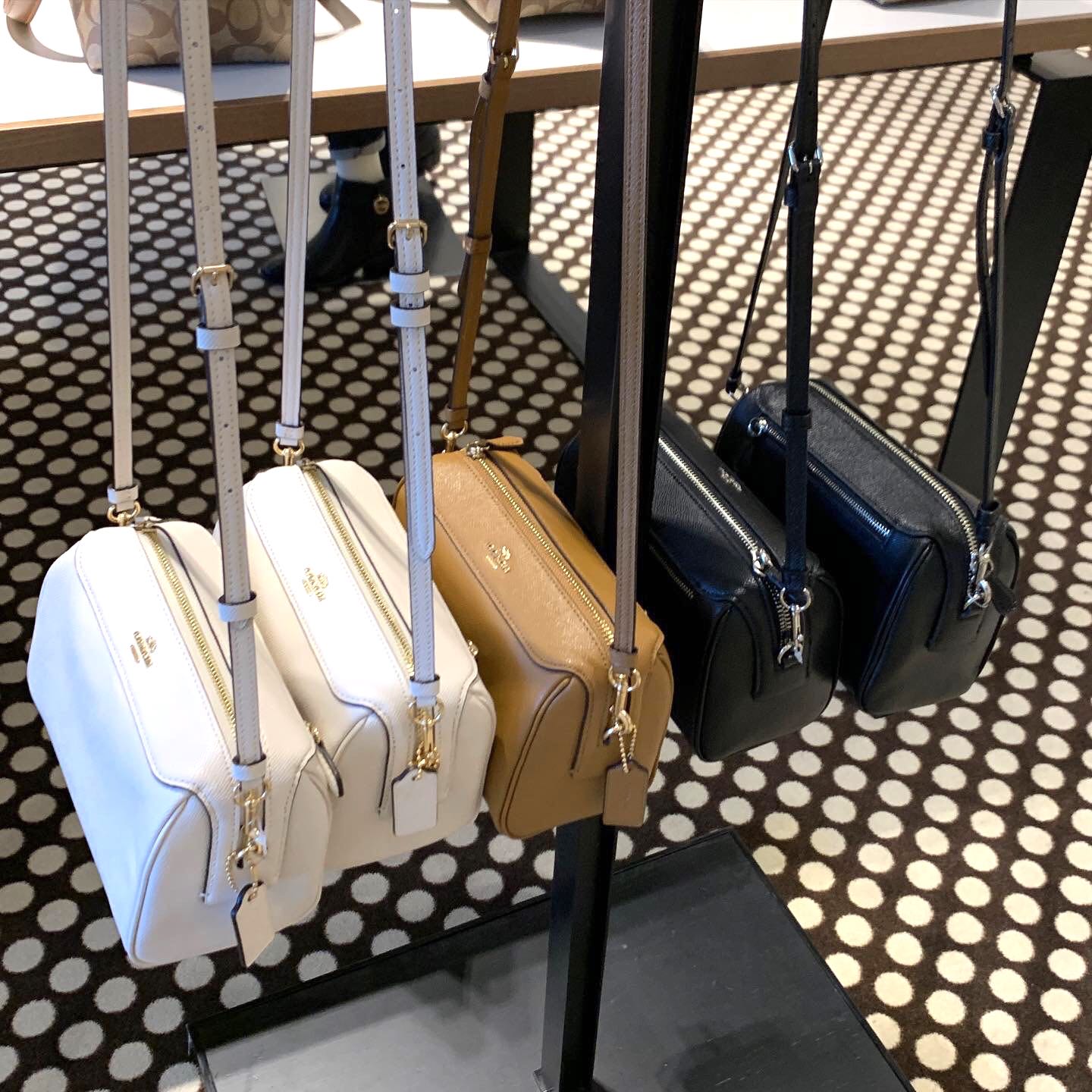 Coach Crossbody White Brown Black from USA, Women's Fashion