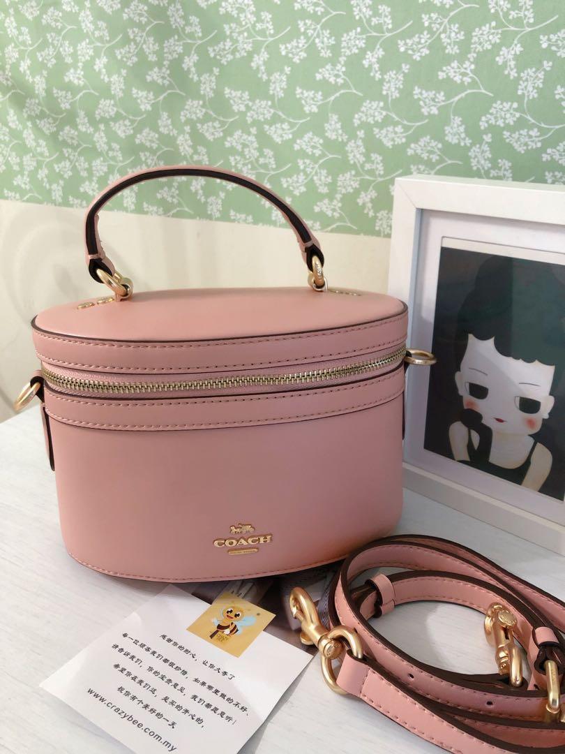 coach pink trail bag