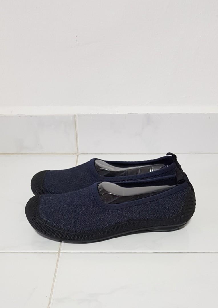 Denim Flats, Women's Fashion, Shoes 