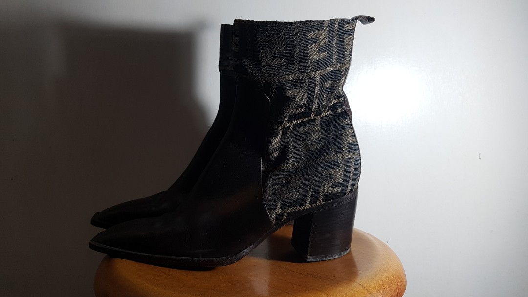fendi monogram boots