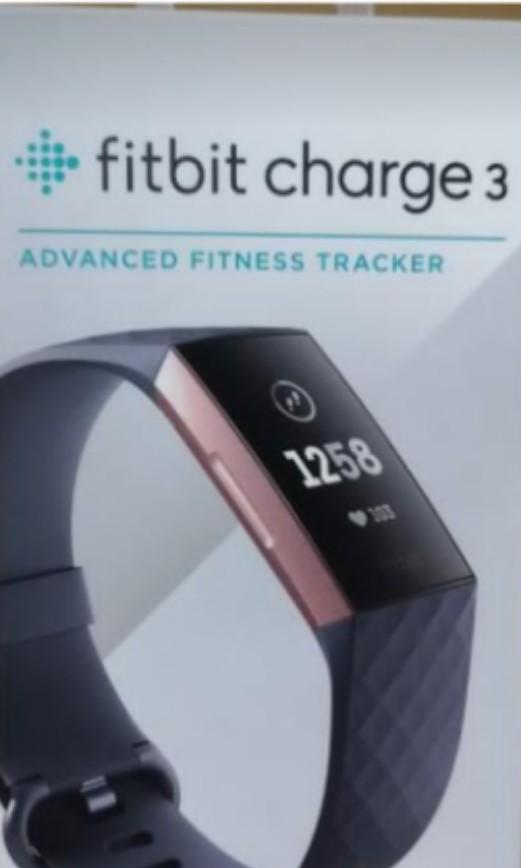 fitbit charge 3 pebble rose gold