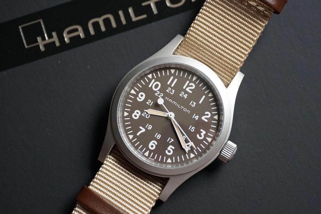 Hamilton Khaki Field Mechanical Brown Men S Fashion Watches On Carousell