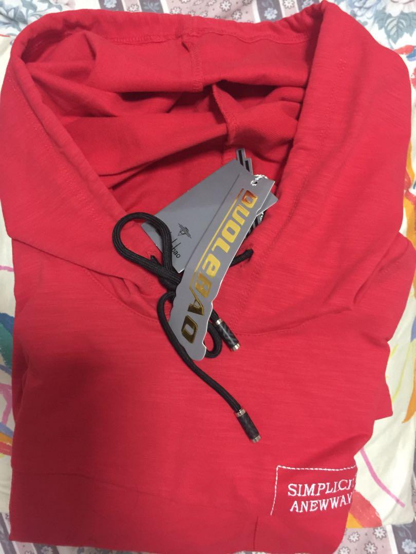 red shirt hoodie