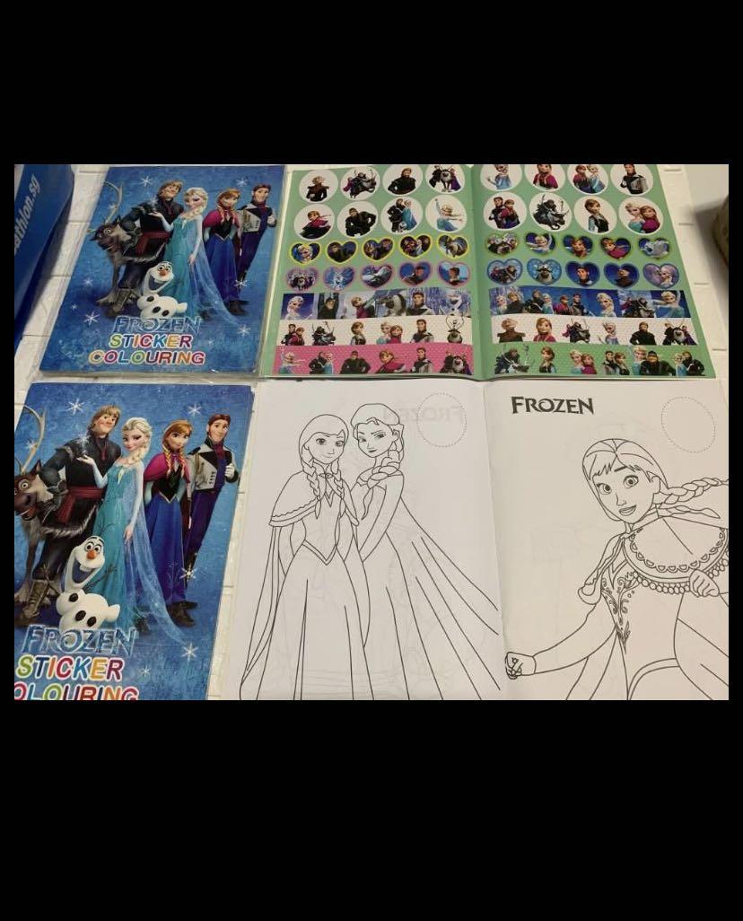 Instock Frozen Coloring And Stickers Book A4 Size Brand New Bulk Purchase Pm Me Design Craft Others On Carousell