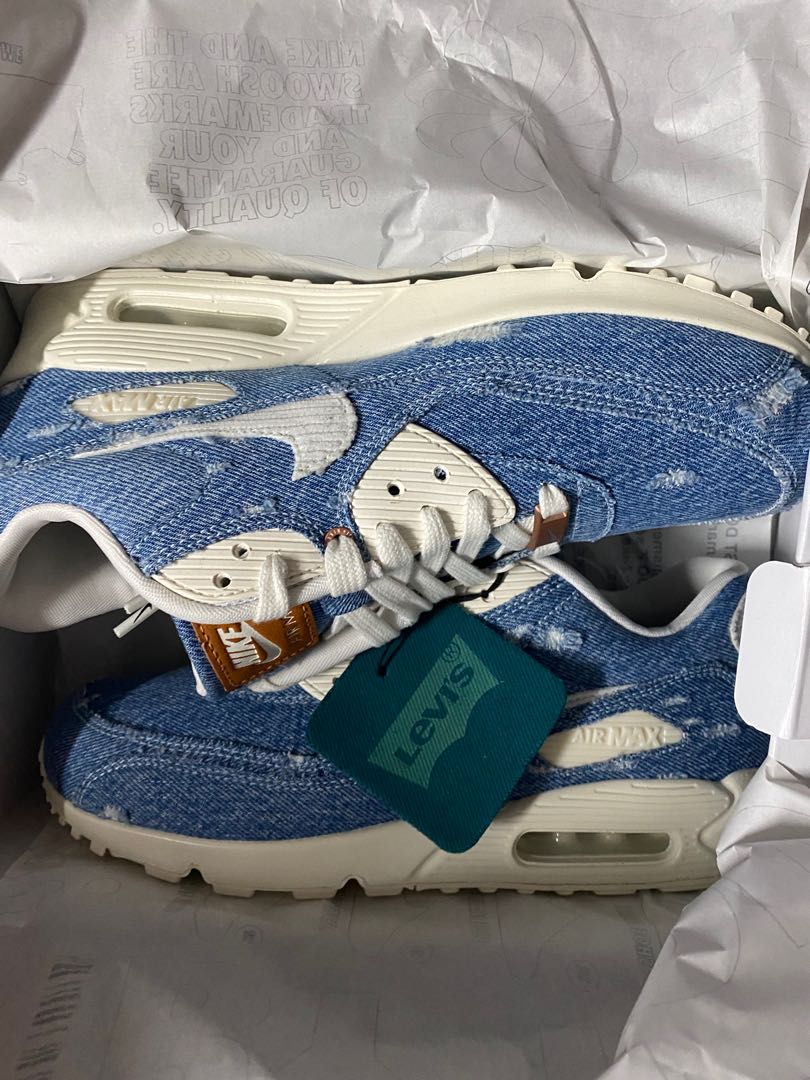 Levi's x Nike Air Max 90 'Nike By You', 男裝, 鞋, 西裝鞋- Carousell