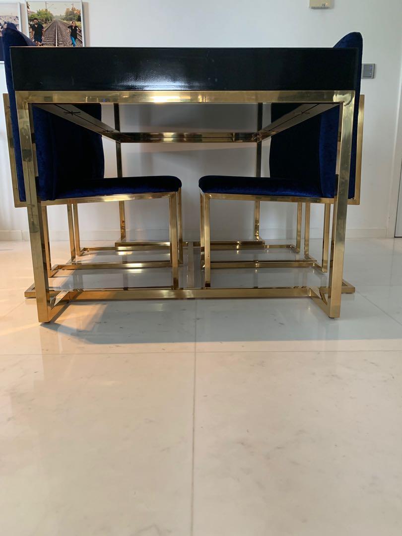 Luxurious Dining Table With 4 Chairs Furniture Tables Chairs On Carousell
