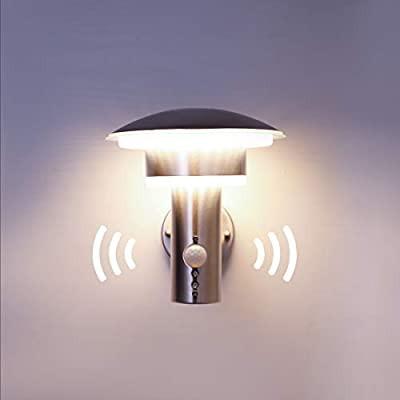 Nbhanyuan Lighting Outdoor Led Wall Light With Motion Sensor Outside Pir Stainless Steel Sconce Fixture External Weatherproof Warm White Creative Lamp For Front Door Porch 3000k 1000lm Furniture Others On - Outdoor Weatherproof Heat Lamp Nbhanyuan Lighting Outdoor Led Wall Light With Motion Sensor Outside Pir Stainless Steel Sconce Fixture External Weatherproof Warm White Creative Lamp For Front Door Porch 3000k 1000lm Furniture Others On - Outdoor Weatherproof Heat Lamp