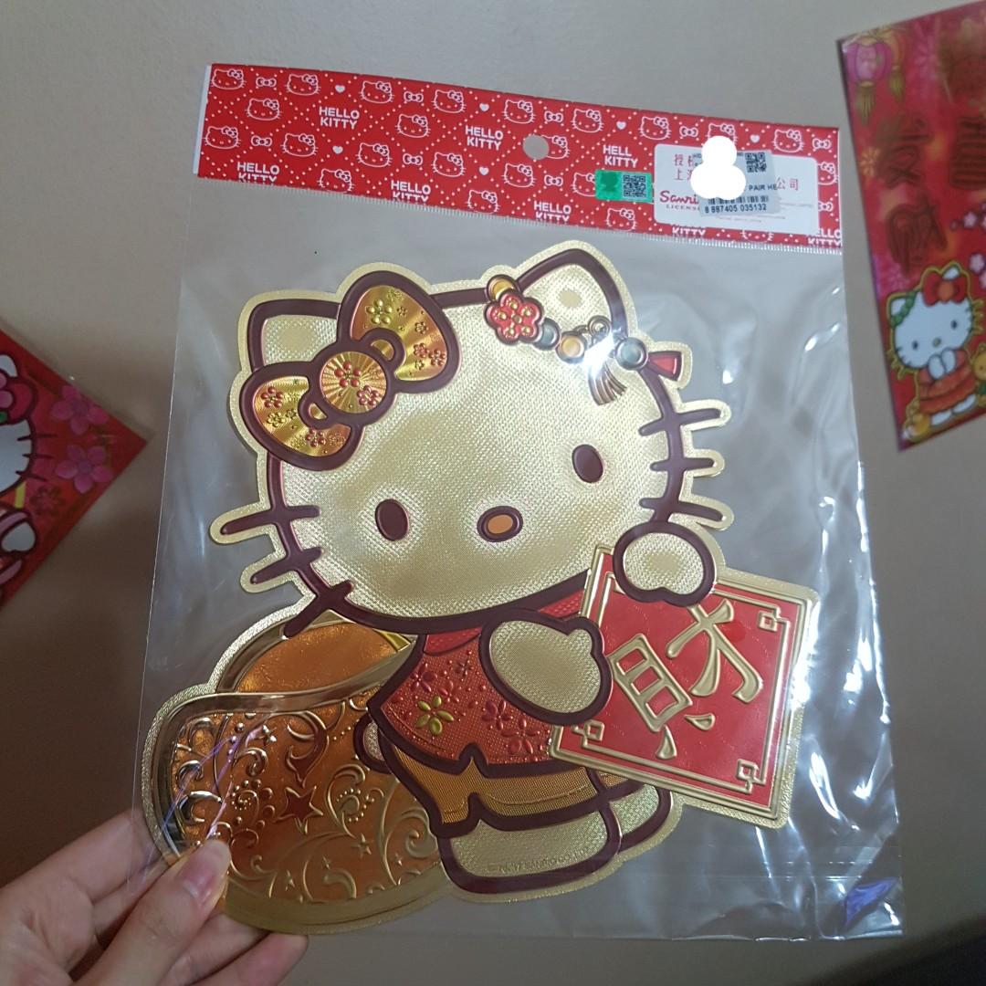 New Sanrio Hello Kitty Cny Deco Chinese New Year Decoration