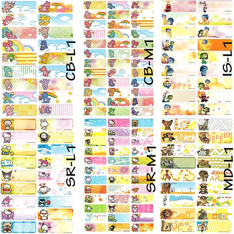 Sticker Set 3 - Thomas Train, Pokemon, Spiderman, Paw Patrol, Carebear ...