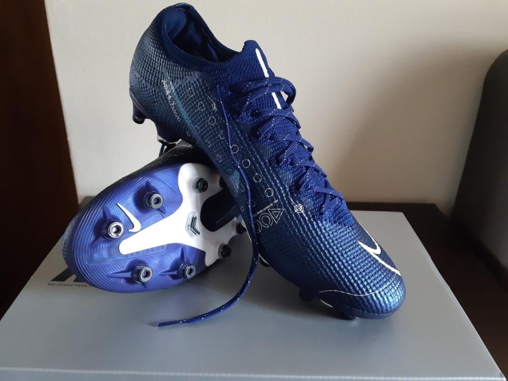 Nike Mercurial Vapor 13 PRO FG Voetbalschoenen Blauw Wit.