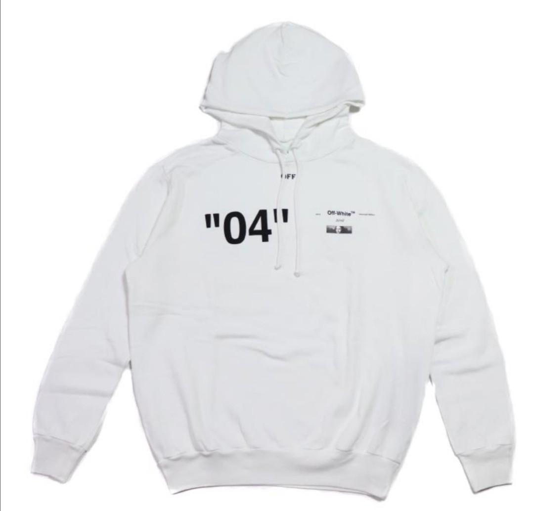 Off white Mona lisa 04 Hoodie White