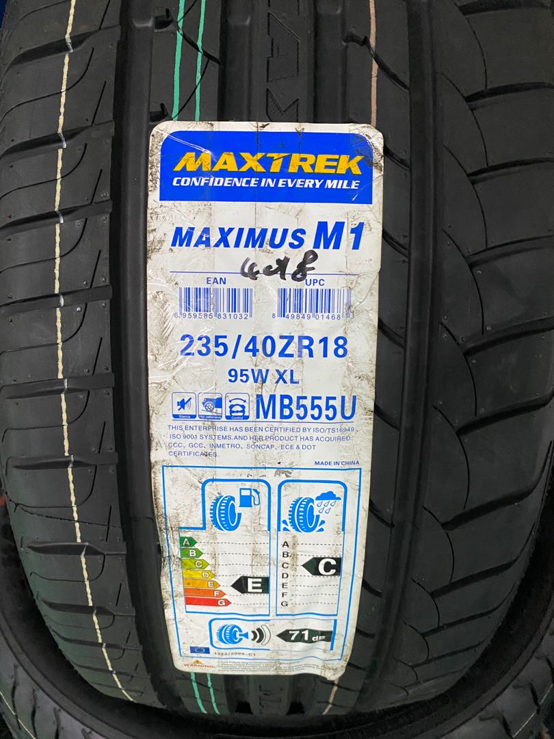 Offer New Maxtrek Maximus M1 235/40/18