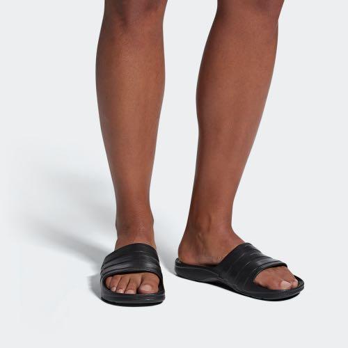 Adidas duramo slides on feet sales