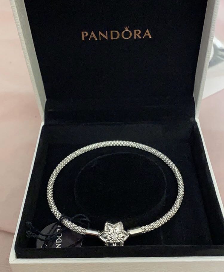 Pandora Moments Bright Snowflake Mesh 