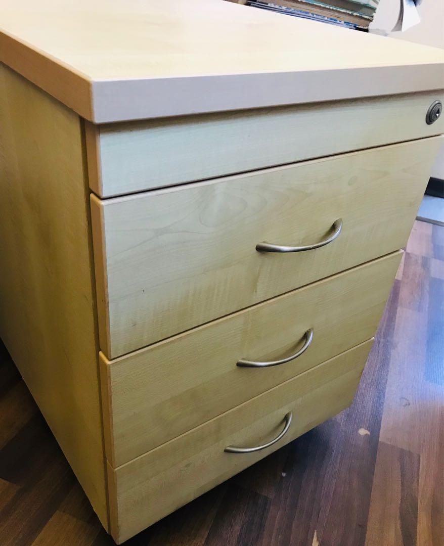 Pedestal Filing Cabinet For Sale Furniture Shelves Drawers On Carousell