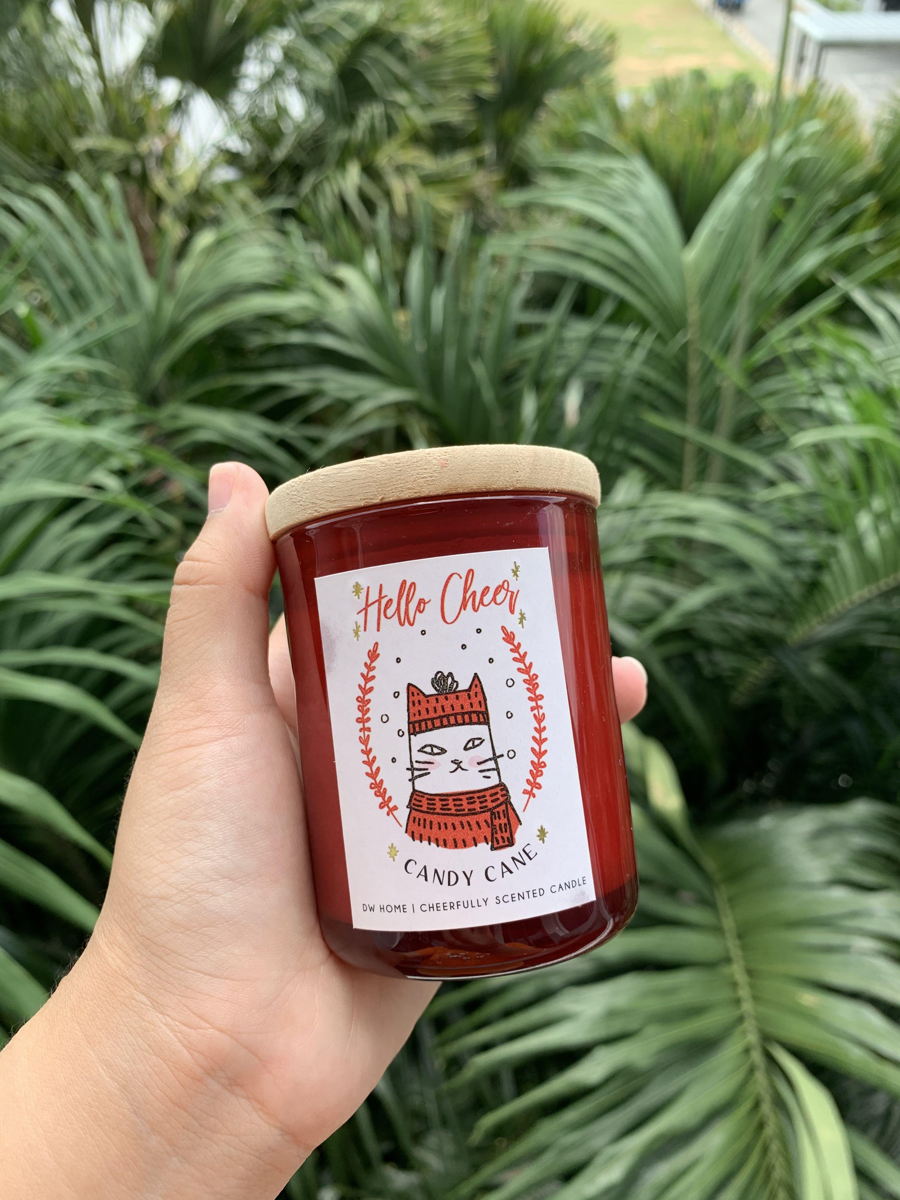 Peppermint scented candle, Furniture & Home Living, Home Decor, Other