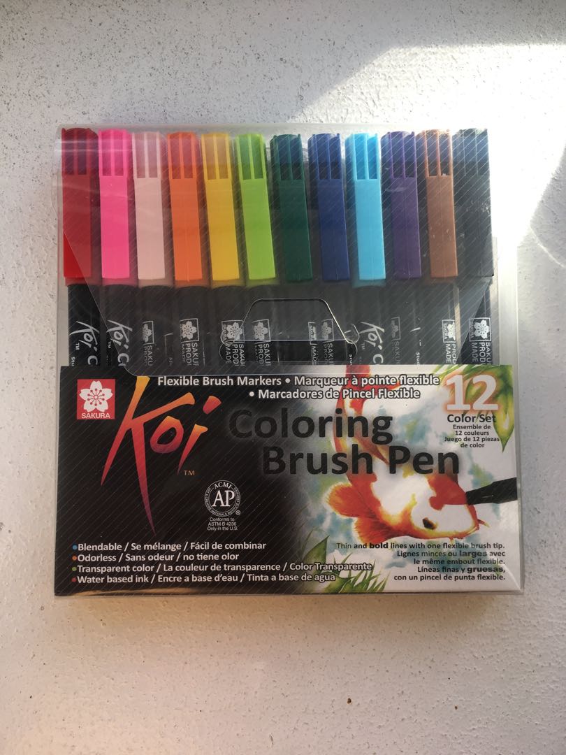 Sakura Koi Coloring Brush Pen, Hobbies & Toys, Stationary & Craft ...
