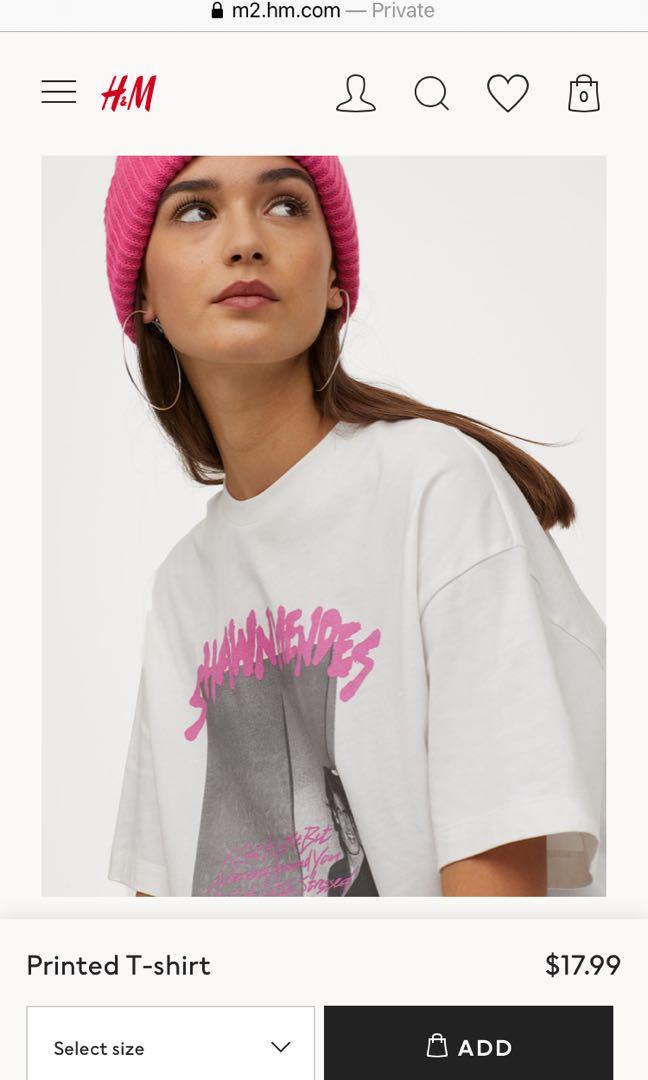 H&m t shirt shawn mendes shop