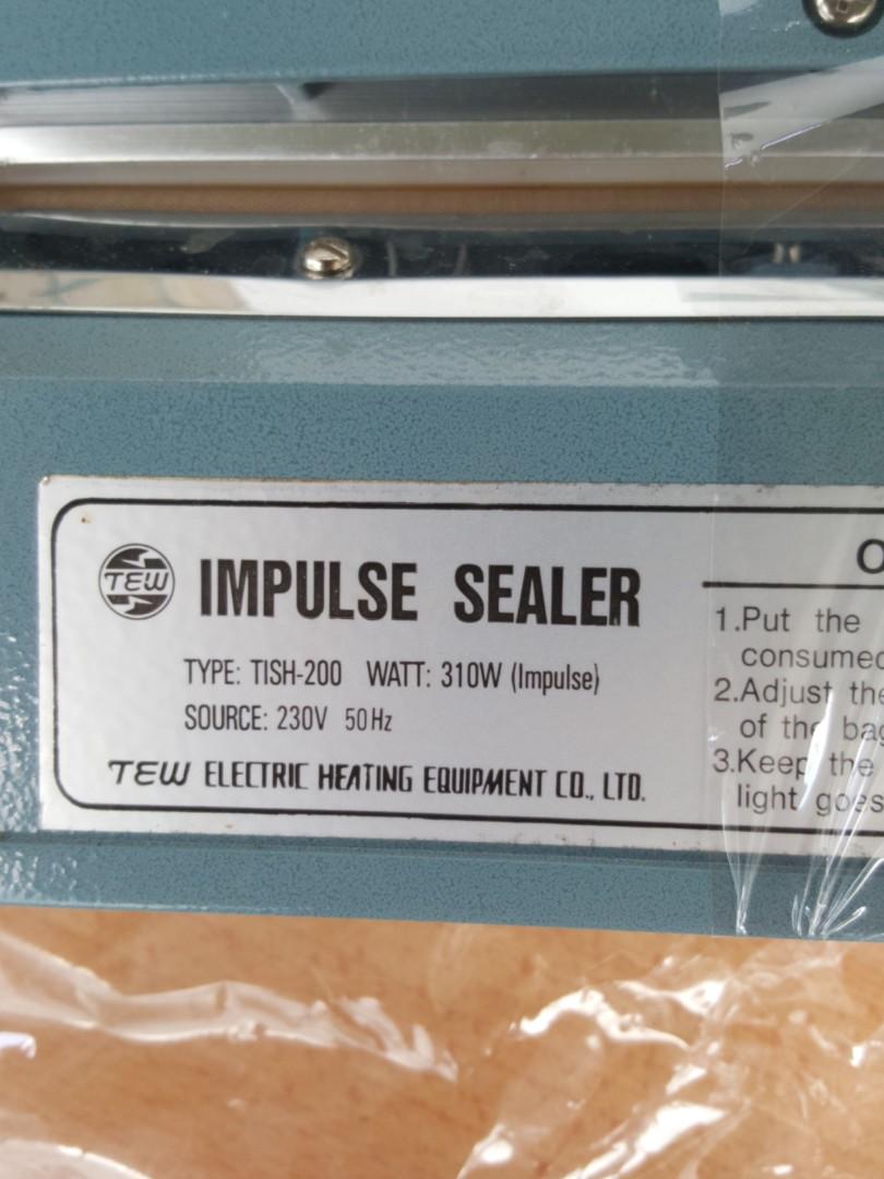 Tew Impulse Sealer TISH200H (Made In Taiwan), Hobbies & Toys