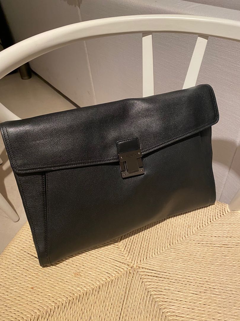 Tumi leather briefcase without handle, Men's Fashion, Bags, Briefcases on Carousell