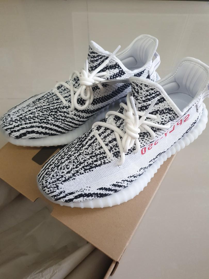 Yeezy zebra size best sale 10.5