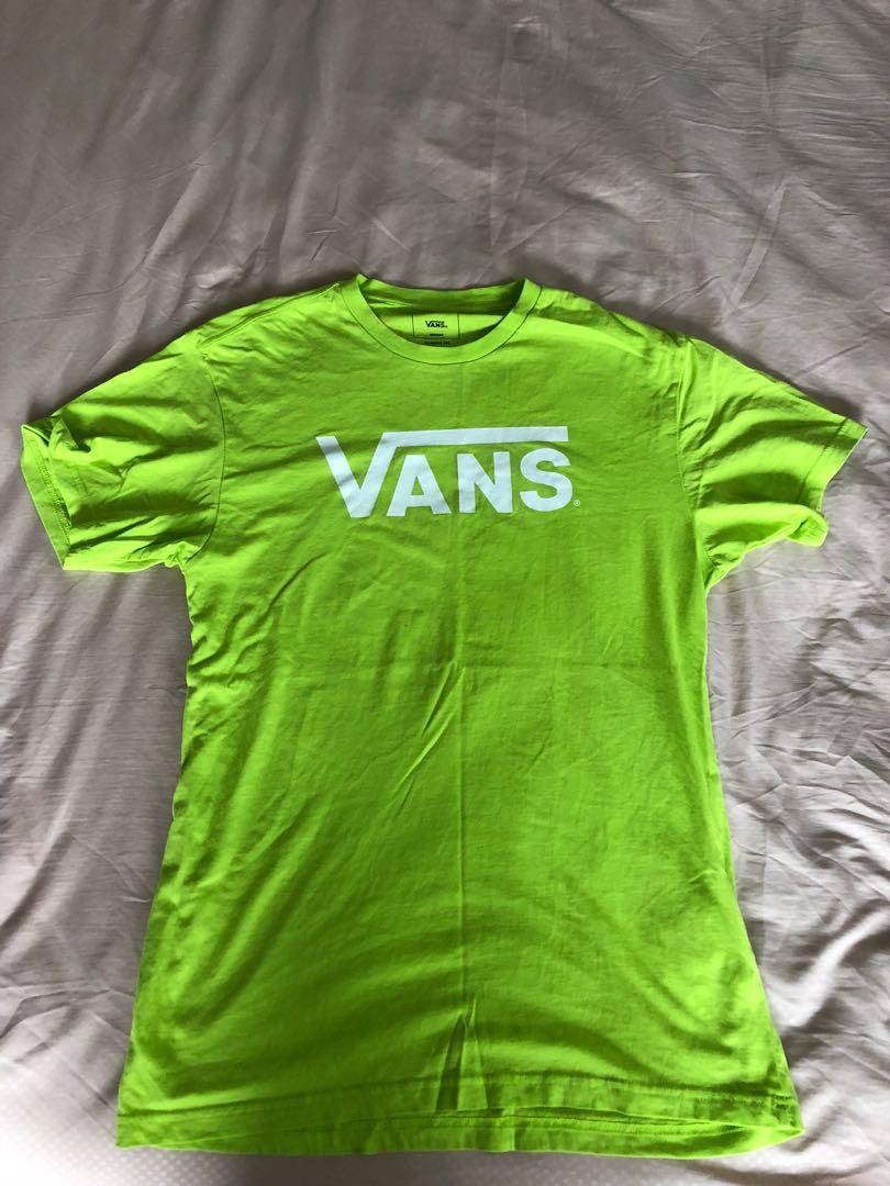 vans lime green shirt
