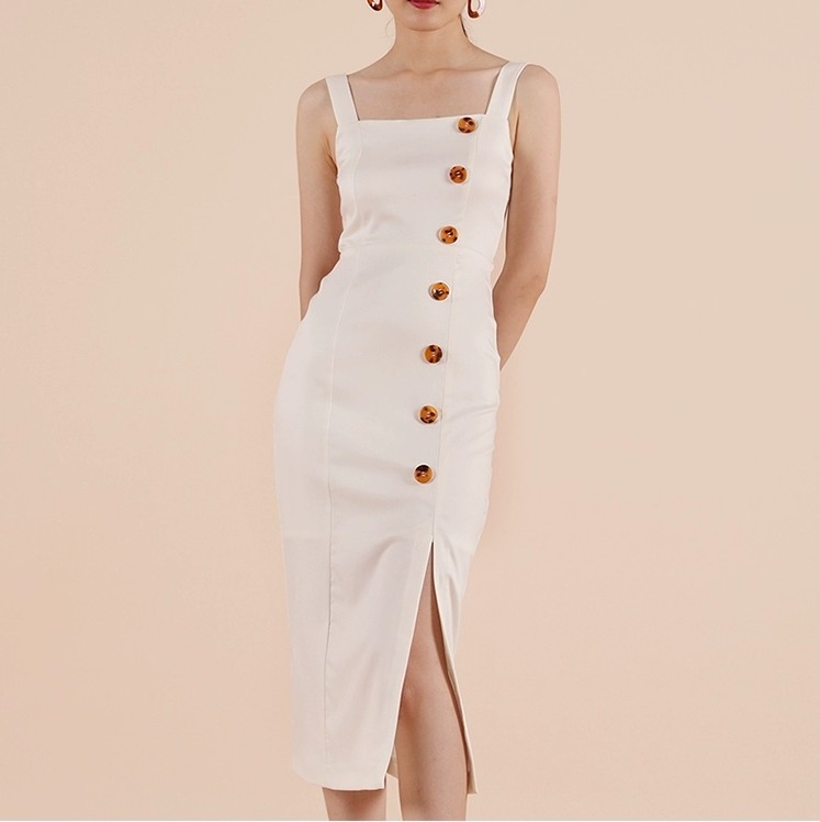 Tortoise shell button dress on sale
