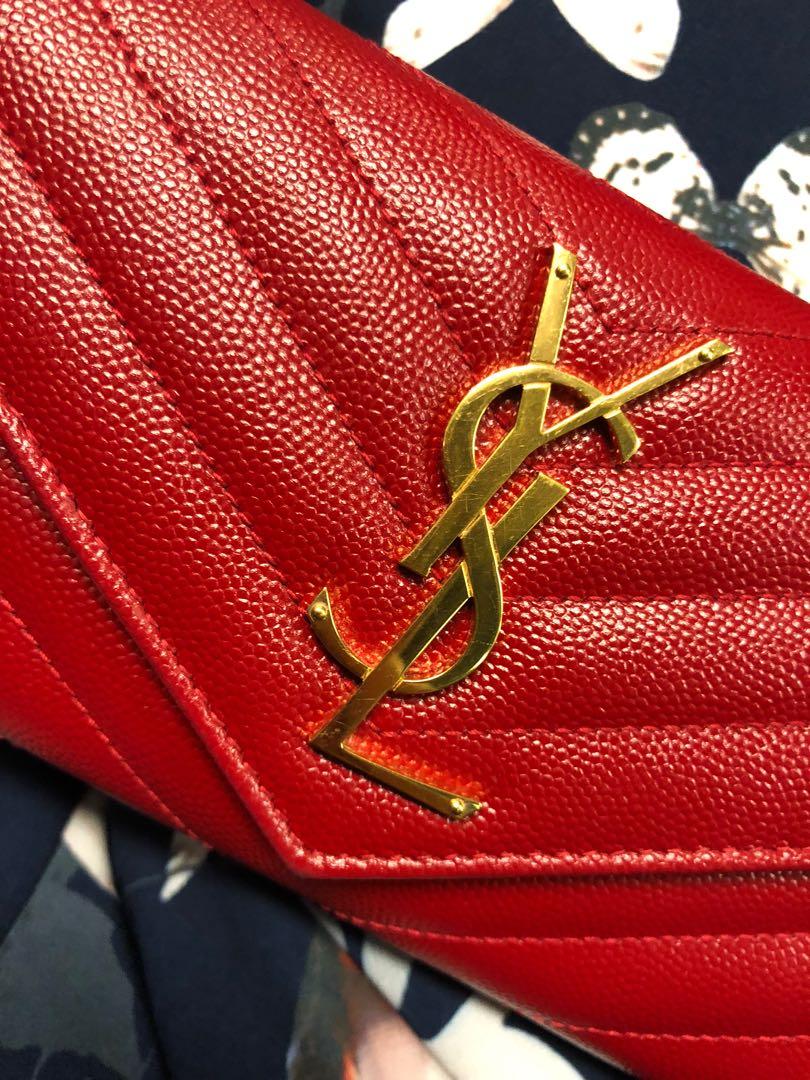 ysl large monogram wallet