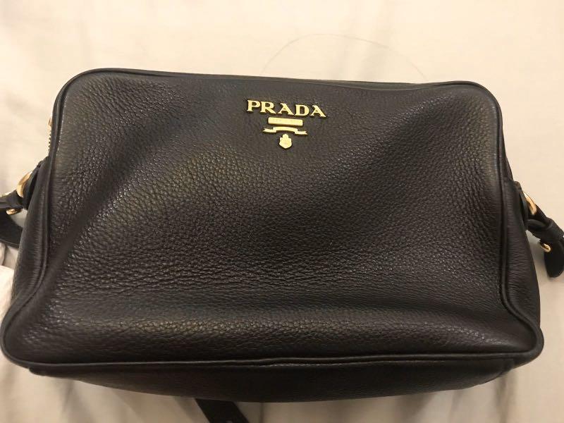 prada double zip sling bag