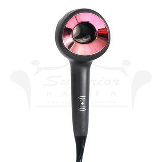 LESCOLTON BRAND PROFESSIONAL HAIR BLOWER LIKE DYSON STYLE GRAY AND PINK COLOR BLADELESS HAIR DRYER