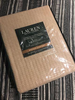RALPH LAUREN Cotton Bed Blanket (Queen Size) -- REDUCED FROM P3k