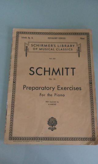 SCHMITT Op. 16 Preparatory Exercises for the Piano