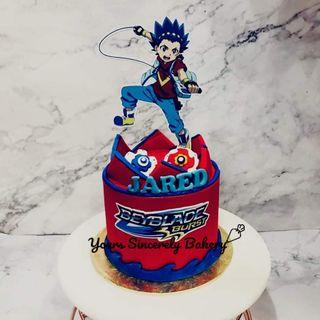 Amazon.com: Beyblade Burst Edible Image Cake Topper Party Personalized 1/4  Sheet : Grocery & Gourmet Food