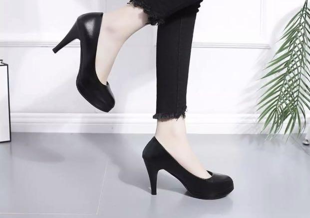 Girls black high heel shoes sale