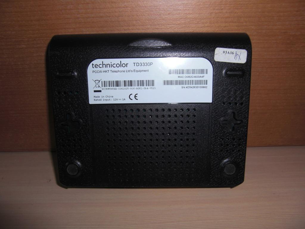 Technicolor TD3330P 】 Modem Router 連《原装》火牛 適合還機 HKT PCCW 電訊盈科