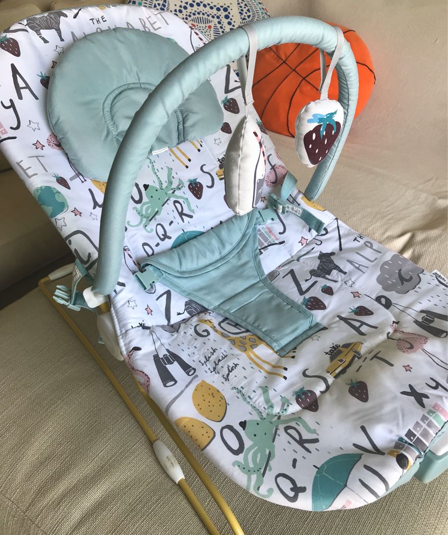 ALMOST NEW baby bouncer Mamas Papas Buzz Bouncer Alphabet