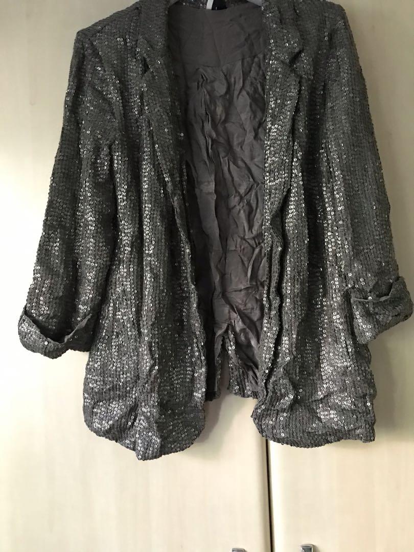 Topshop sequin hot sale rain mac