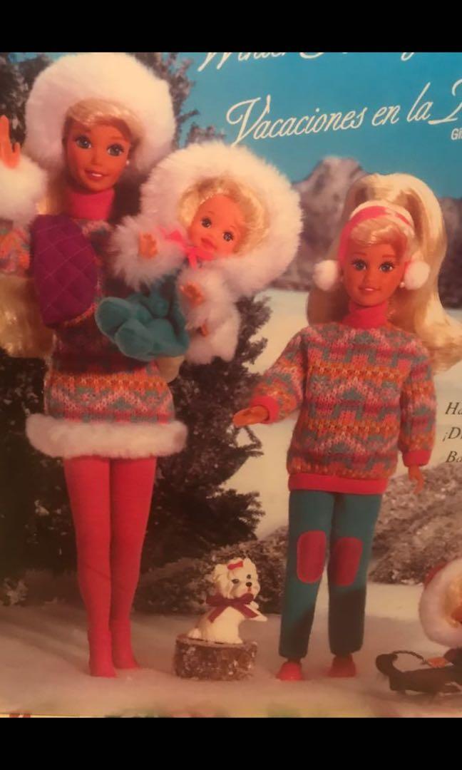 Barbie WINTER HOLIDAY Fun Gift Set Barbie Sisters 4 Dolls 1995 15645 NRFB Toys Games Board Games Cards on Carousell