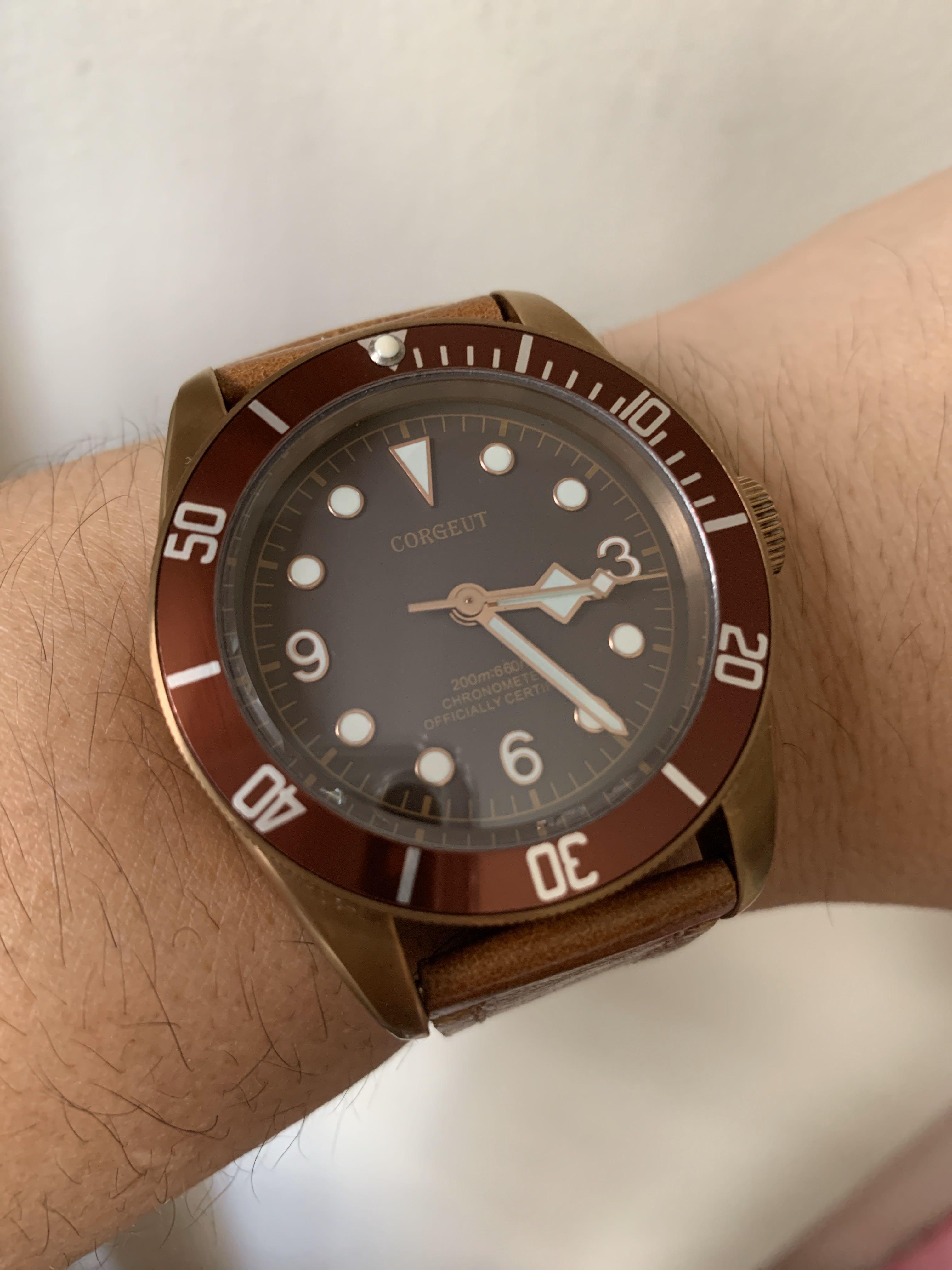 Tudor black top bay bronze homage