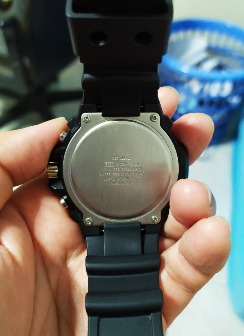 Black Casio Chronograph WR 100M
